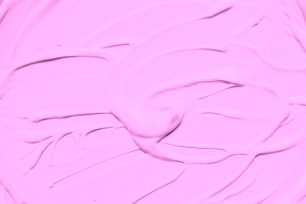 Pink paint in brushstrokes