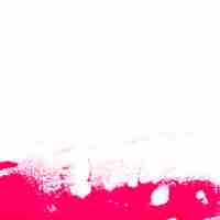 Free photo pink paint on white background