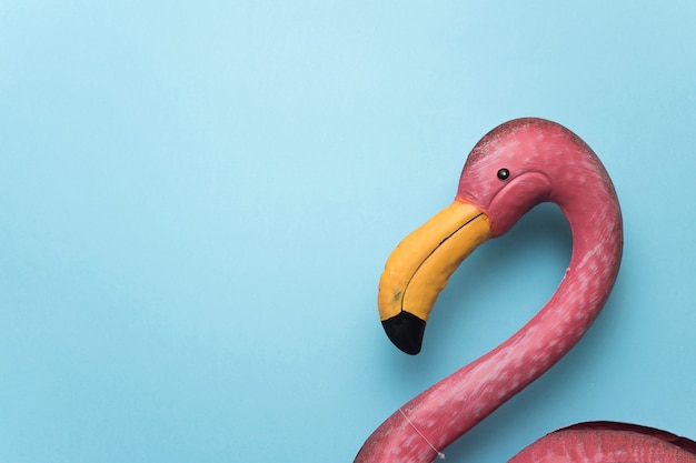 Pink plastic flamingo 