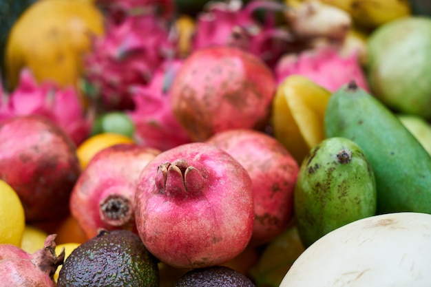 Free photo pink pomegranate