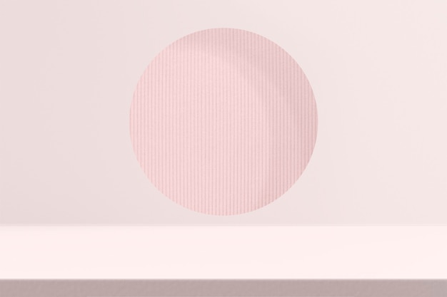 Розовый фон продукта с пространством для дизайна