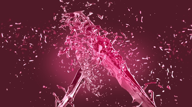 Pink splash background