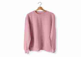 Free photo pink sweater front