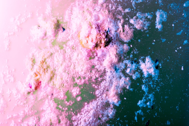 Pink watercolor bath foam 