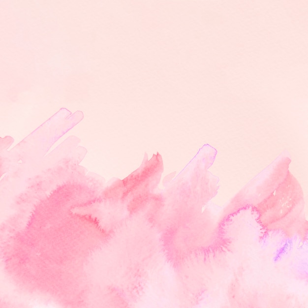 ベージュ色の背景にピンクの水彩画テクスチャ縞