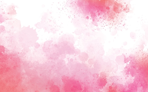 Pink watercolor on white background illustration