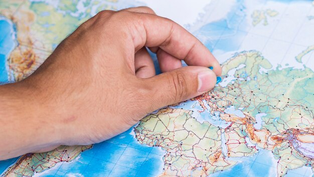 pinpoint a place in europe