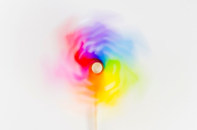 Pinwheel with the rainbow colors