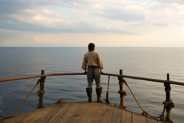 Пират смотрит в море