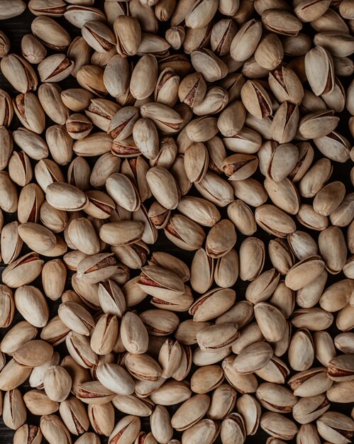 Pistachios on a table