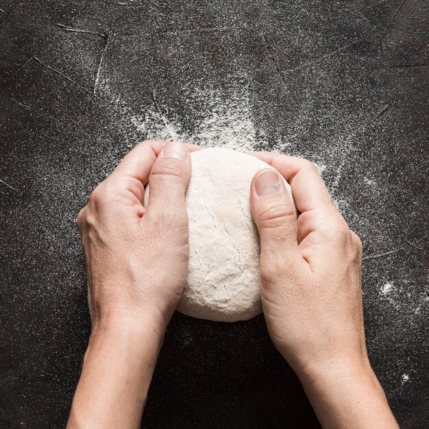 Pizza dough knead