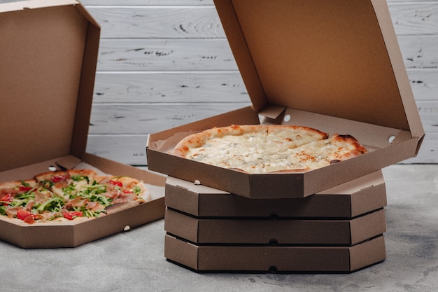 팩 피자, 음식 배달의 개념