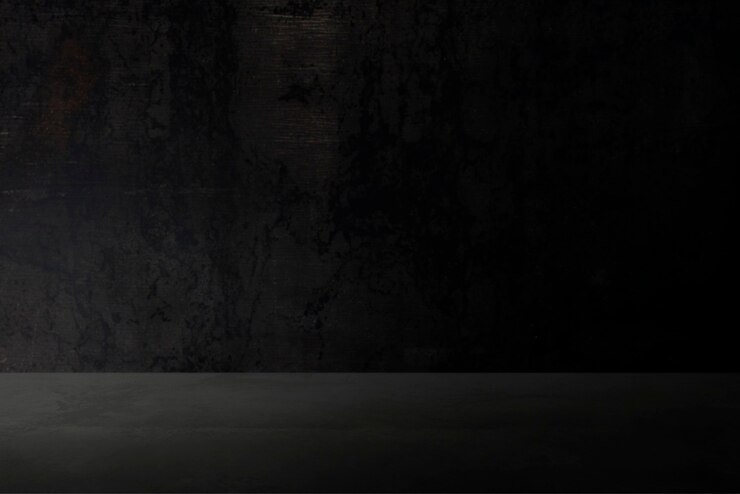 Free Photo plain dark black wall product background