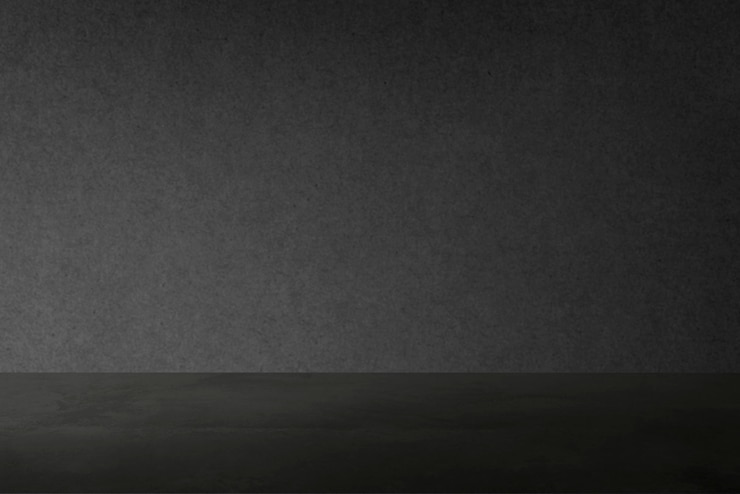Free Photo plain dark gray wall product background