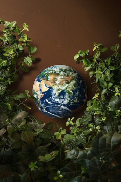 Free photo planet earth surrounded by nature and vegetation