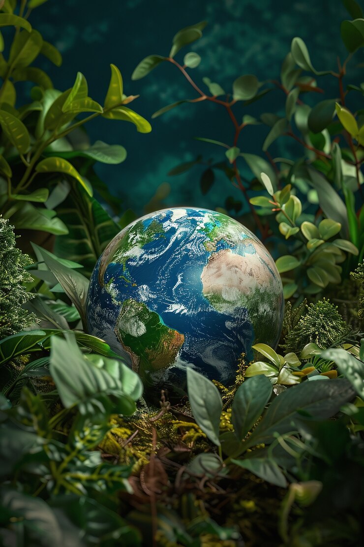 Free Photo planet earth surrounded by nature and vegetation