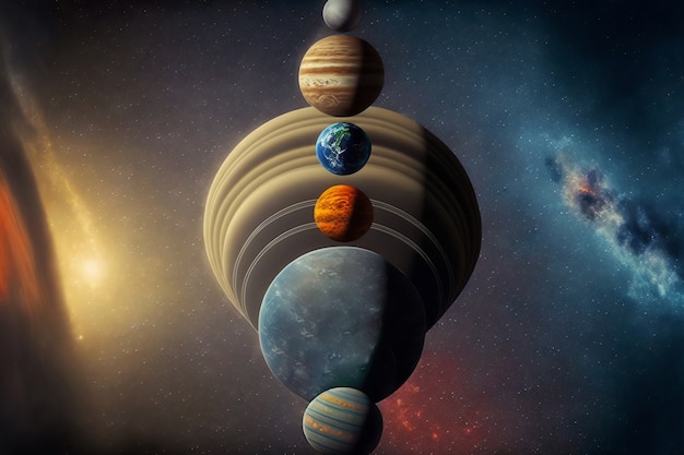 Бесплатное фото Планеты солнечной системы