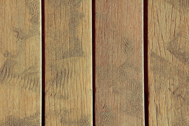 Planks with beach sand