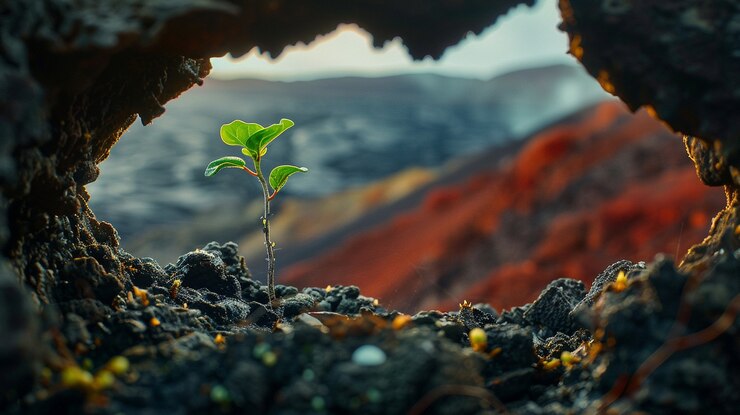 Free Photo plant growing from soil