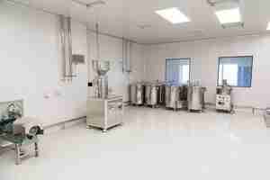 Free photo plant picture clean room equipment and stainless steel machines