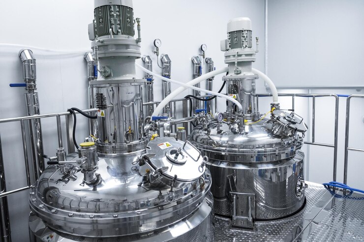 Plant picture clean room equipment and stainless steel machines