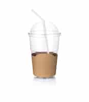 Free photo plastic coffee cup