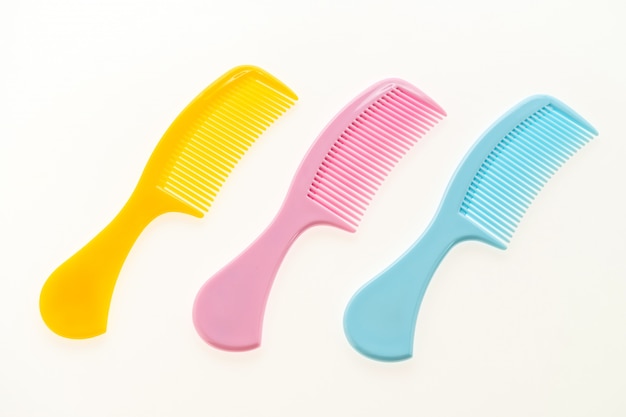 Plastic hair comb