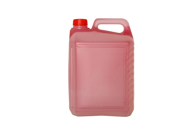 Free photo plastic jerry can isolated on a white background.