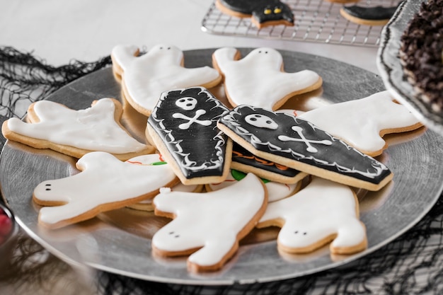 Plate with halloween treats