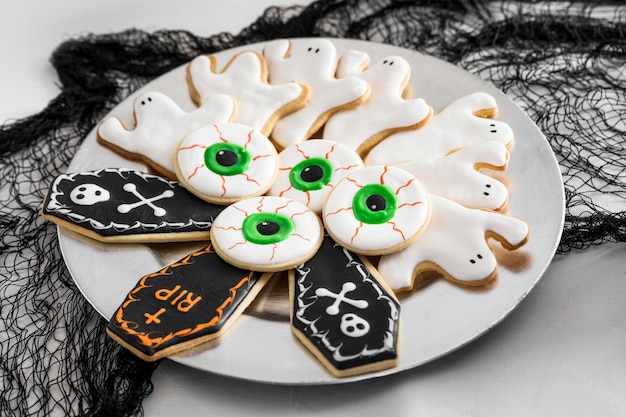 Free Photo Plate With Specific Halloween Treats