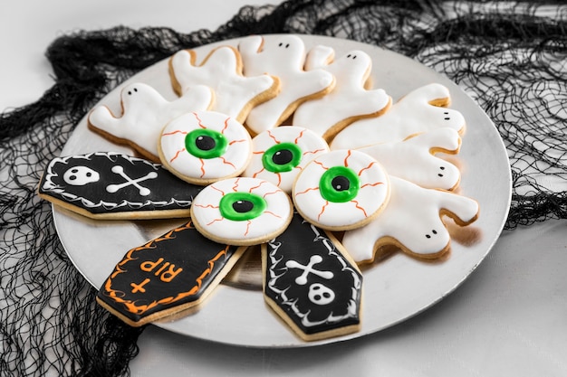 Piatto con dolcetti di Halloween specifici