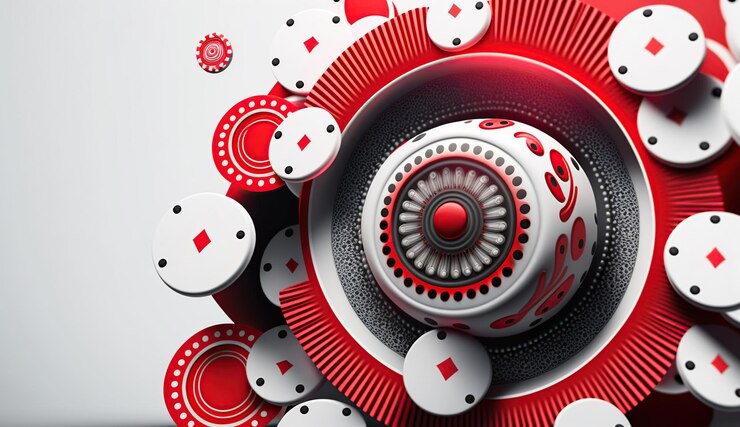 Free Photo playing cards and poker chips fly casino casino roulette concept on white background generative ai
