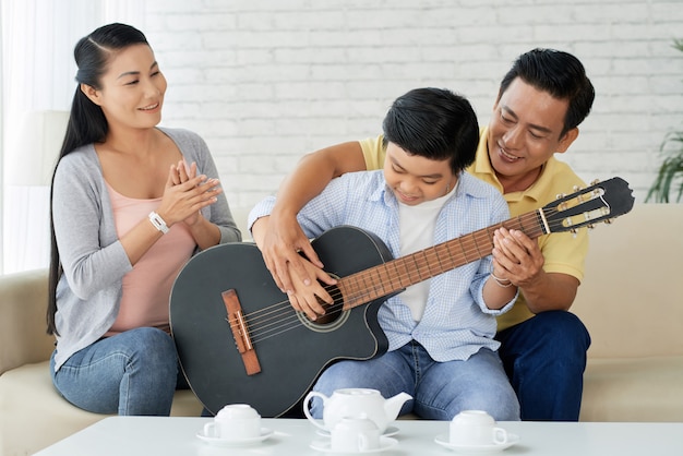 Playing Guitar with Dad