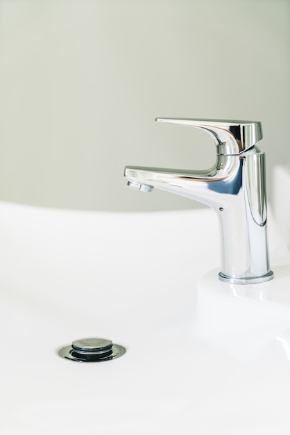 plumbing tap bathroom equipment closeup