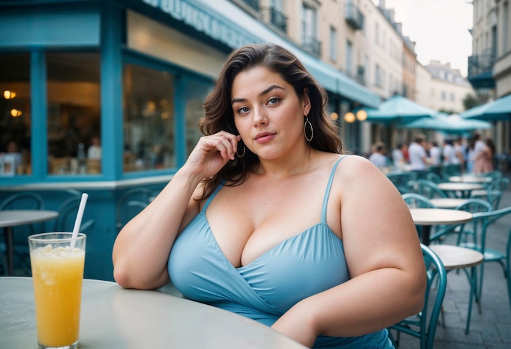 Free Photo plus size woman posing