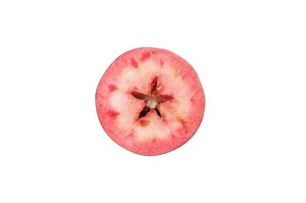 PNG アップル 白い背景に半分隔離