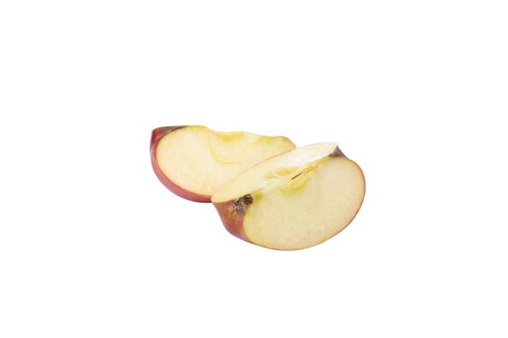 Free Photo png apple pieces isolated on white background