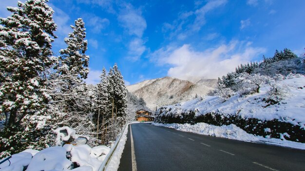 極性高山県の風景の日