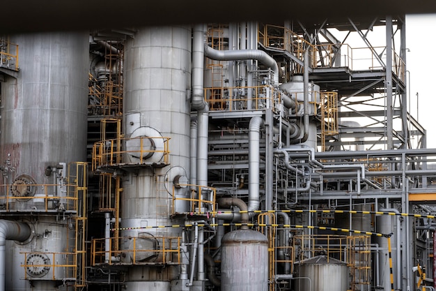 pollution and industry exterior in daylight