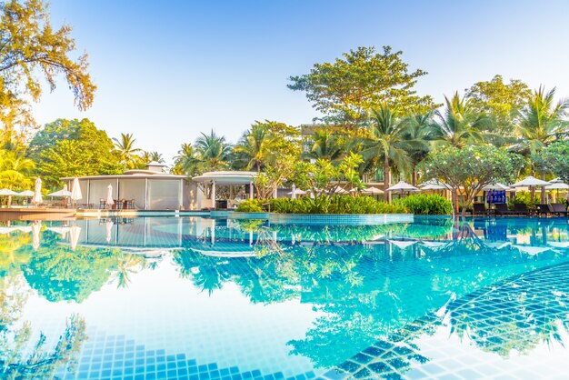 pool relaxation sea scene nature