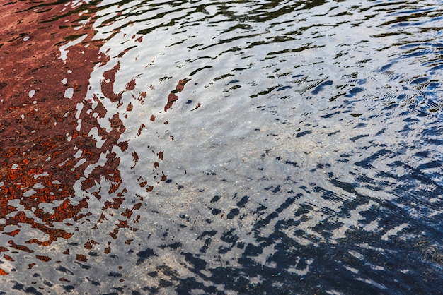 Pool of water with ripples