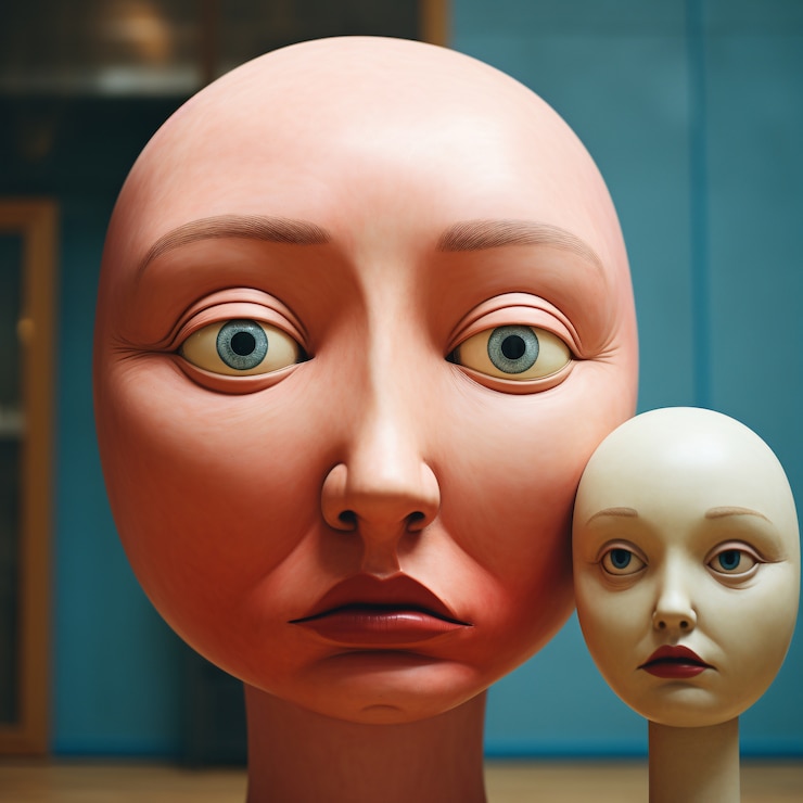 Free Photo portrait of abstract overstimulated feelings