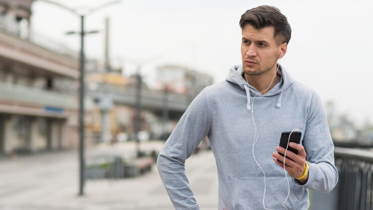 Free Photo portrait of adult male looking away