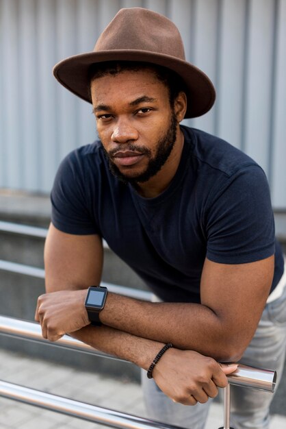 Portrait of african american man