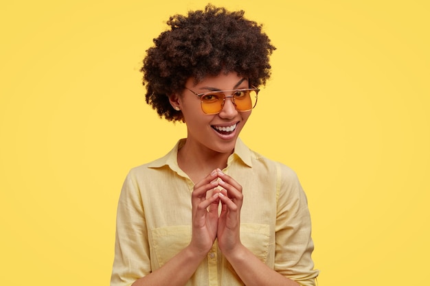 Portrait of African American woman posing