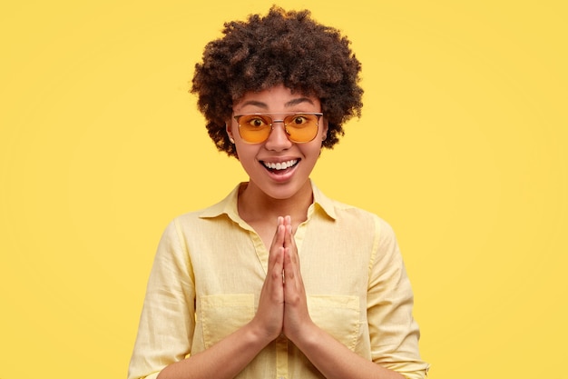 Portrait of african american woman posing