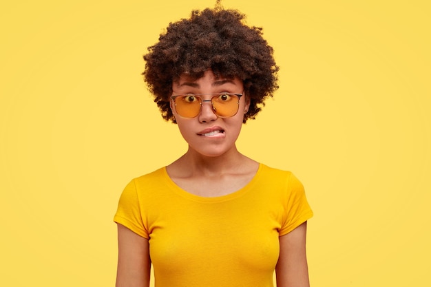 Portrait of African American woman posing