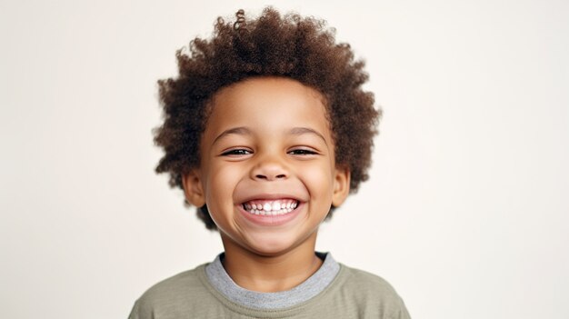 Portrait of african boy smiling