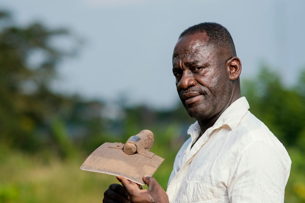 Portrait african senior man