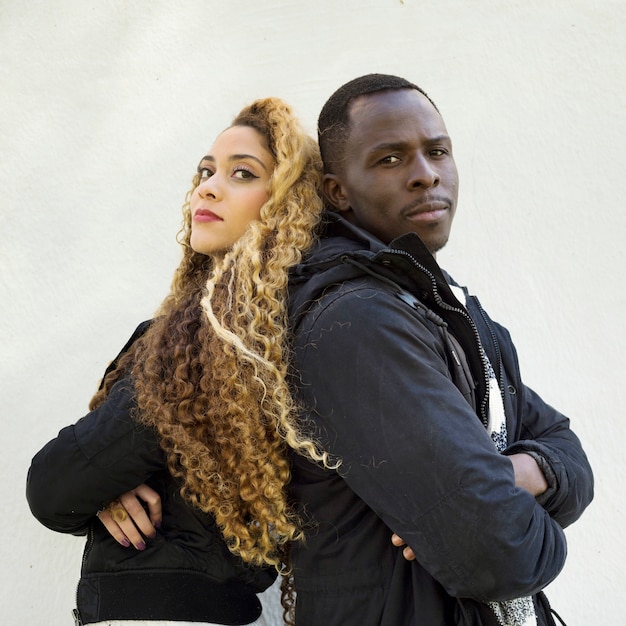 Free photo portrait of afro american couple